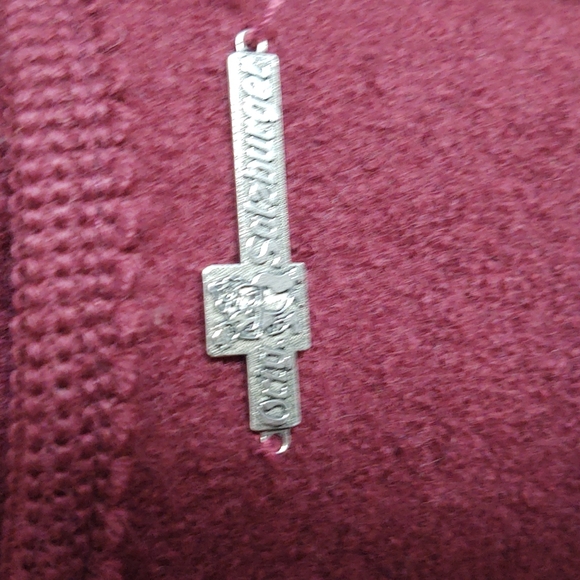 Vintage Orig. Salzburger Boiled pure new wool Marroon Coat Med women's - Picture 6 of 14